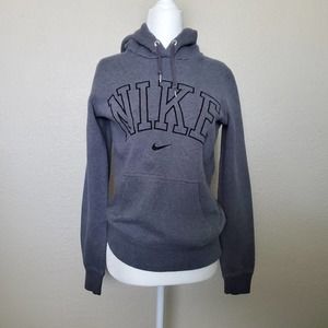 Nike, Gray Pullover Hoodie, Small